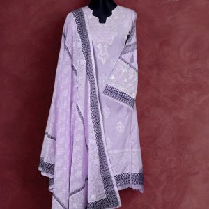 Chaiti Pure Cotton Embroidery Three Piece