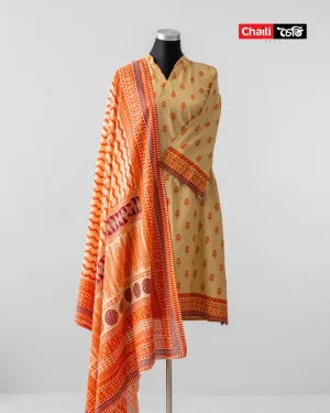 Chaiti Pure Cotton Three Piece