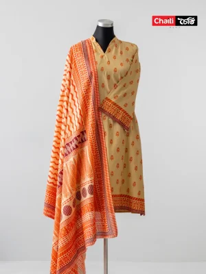 Chaiti Pure Cotton Three Piece
