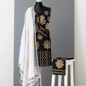 Chaiti Premium Pure Cotton Ready Three Piece