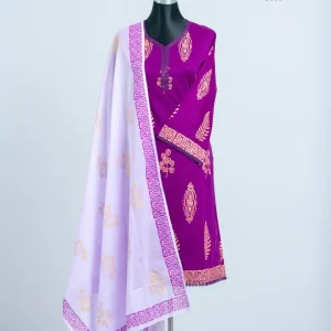 Chaiti Premium Pure Cotton Ready Three Piece