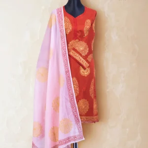 Chaiti Premium Pure Cotton Ready Three Piece