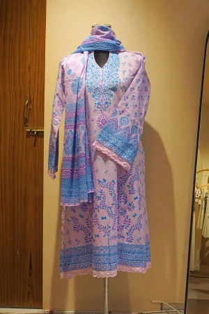 Chaiti Premium Cotton Three Piece