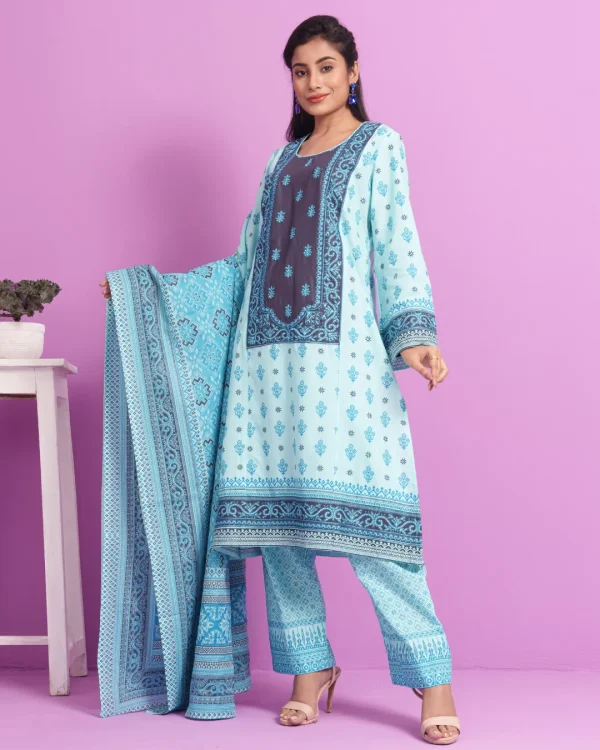 Chaiti Premium Cotton Three Piece