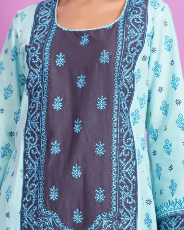 Chaiti Premium Cotton Three Piece