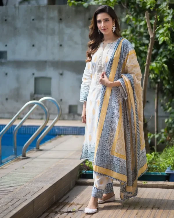 Chaiti Pure Cotton Three Piece