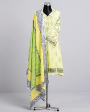Chaiti Premium Cotton Three Piece