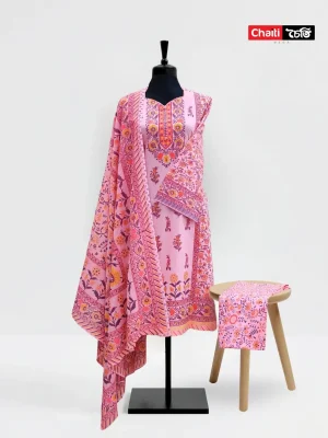 Chaiti Pure Cotton Three Piece