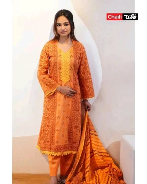 Chaiti Pure Cotton Three Piece