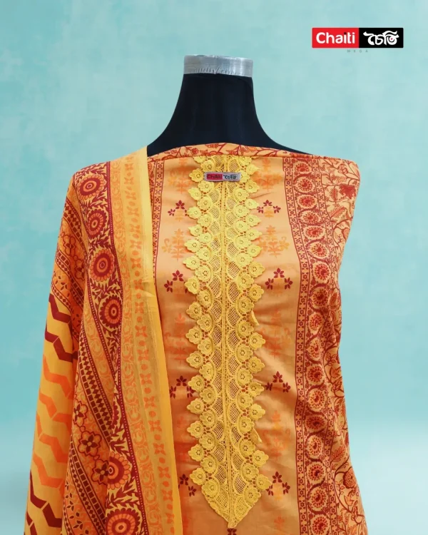 Chaiti Pure Cotton Three Piece