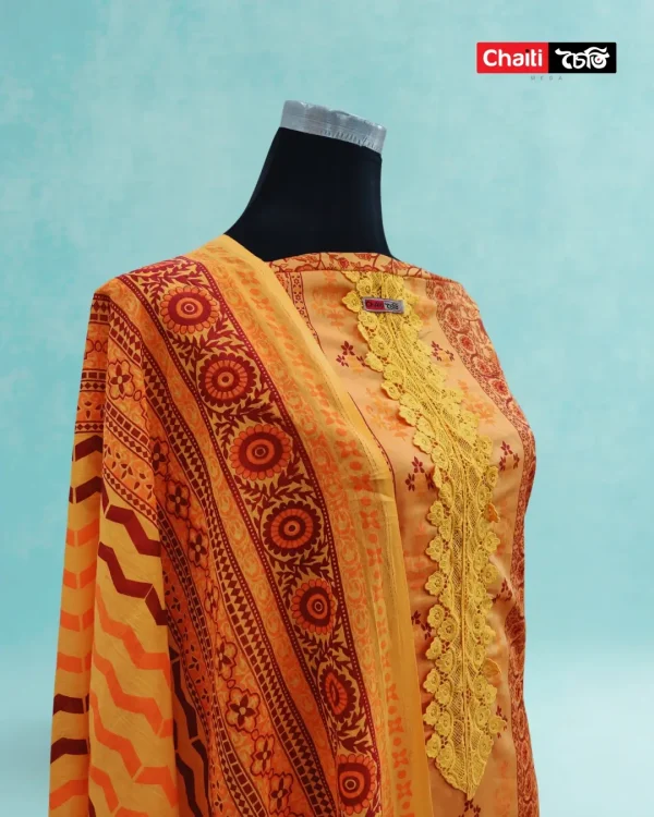 Chaiti Pure Cotton Three Piece