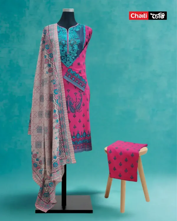 Chaiti Pure Cotton Three Piece