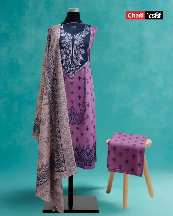 Chaiti Pure Cotton Three Piece