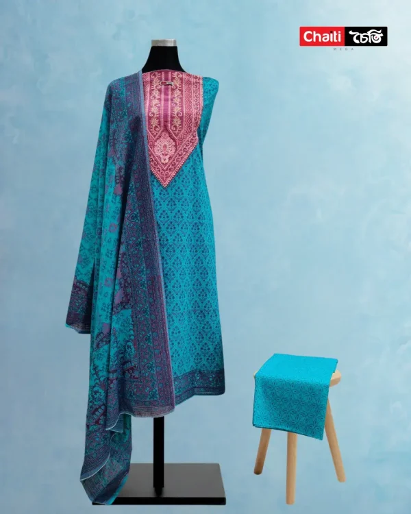 Chaiti Pure Cotton Three Piece