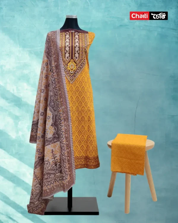 Chaiti Pure Cotton Three Piece