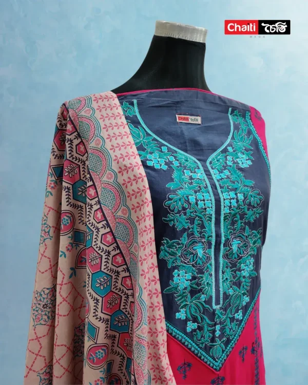 292 Chaiti Pure Cotton Three Piece