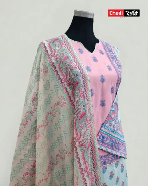 Chaiti Premium Cotton Three Piece