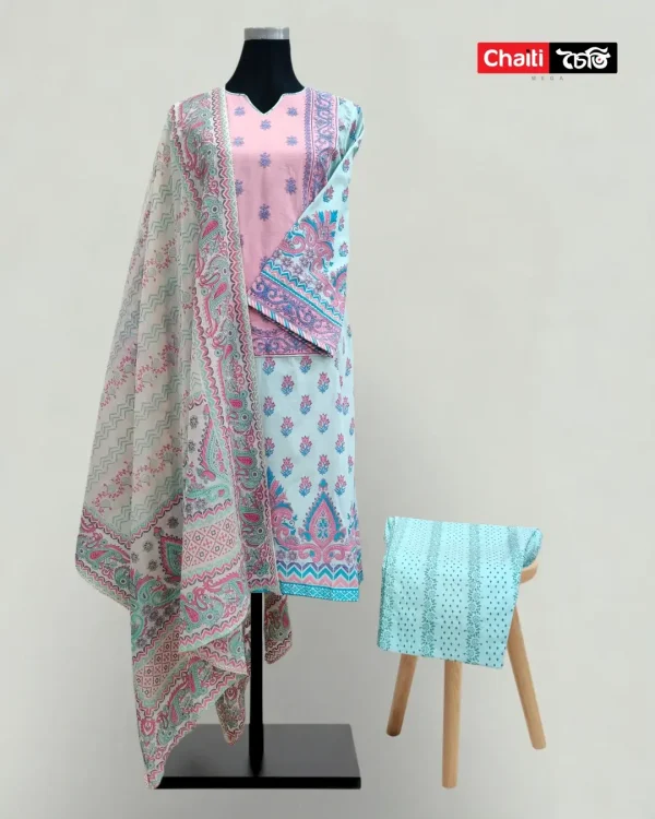 337 Chaiti Premium Cotton Three Piece