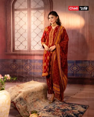 Chaiti Pure Cotton Three Piece