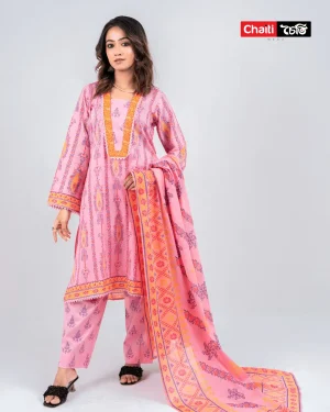 Chaiti Pure Cotton Three Piece