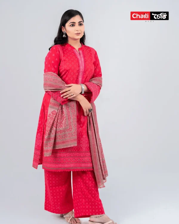Chaiti Pure Cotton Three Piece