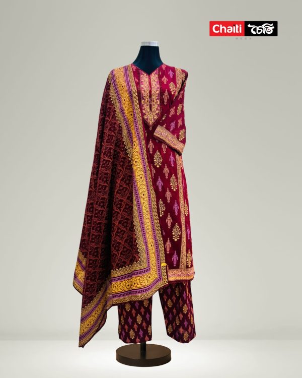 Chaiti Pure Cotton Three Piece