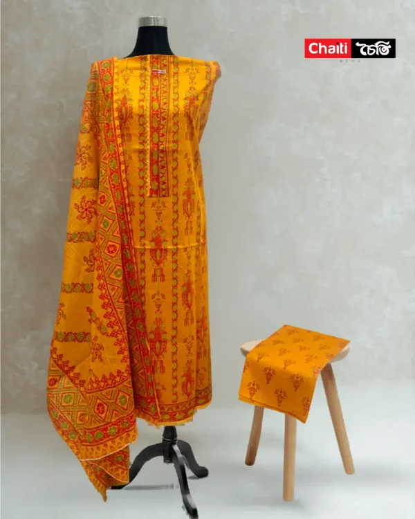 Chaiti Pure Cotton Three Piece
