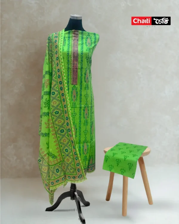 Chaiti Pure Cotton Three Piece