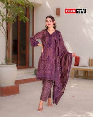 Chaiti Pure Cotton Three Piece