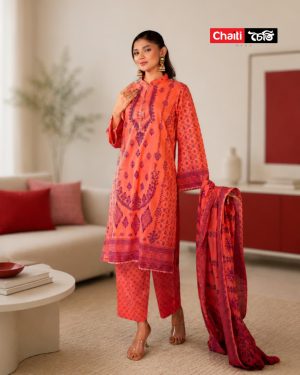 Chaiti Pure Cotton Three Piece