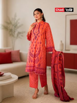 Chaiti Pure Cotton Three Piece