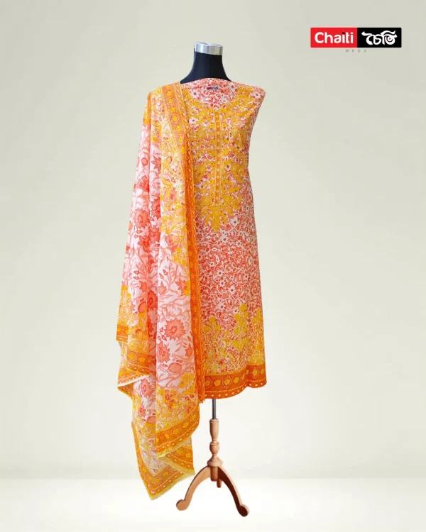 Chaiti Pure Cotton Three Piece