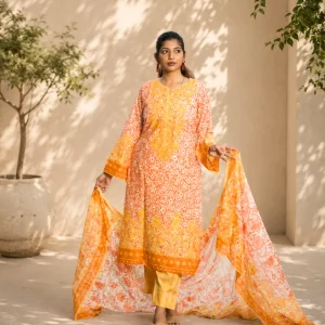 Chaiti Pure Cotton Three Piece