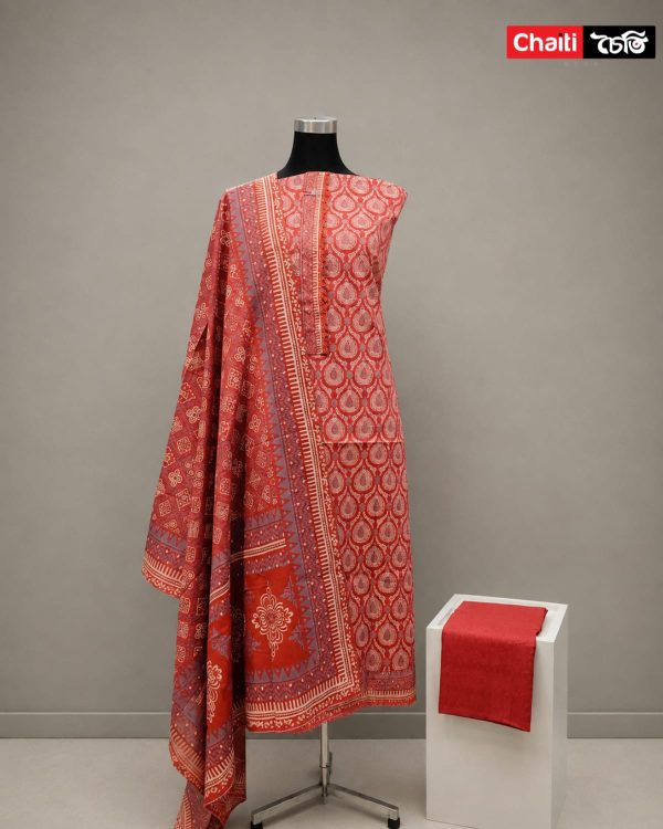 Chaiti Pure Cotton Three Piece