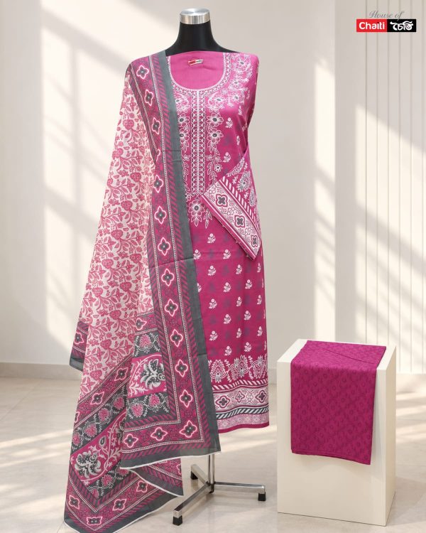 Chaiti Pure Cotton Three Piece