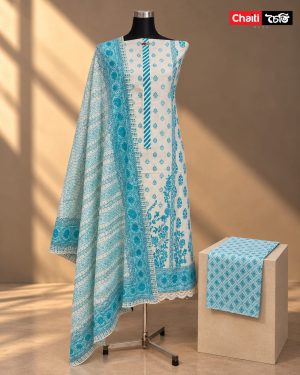 Chaiti Premium Cotton Three Piece