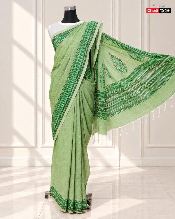 Block Print Saree