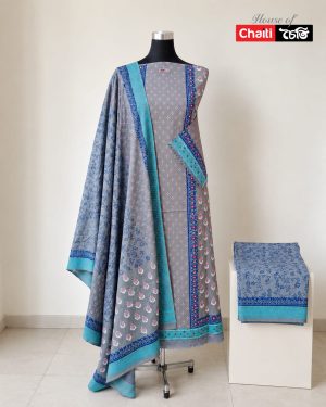Chaiti Premium Cotton Three Piece