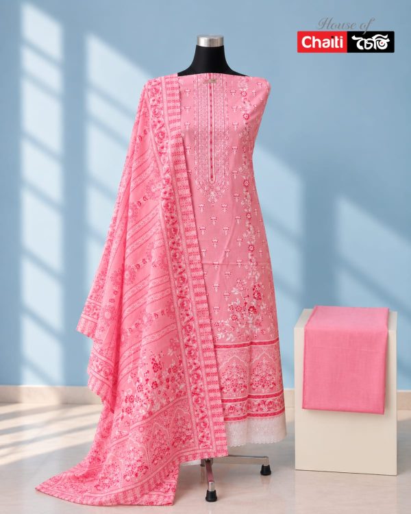 Chaiti Premium Cotton Three Piece