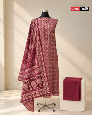 Chaiti Pure Cotton Three Piece