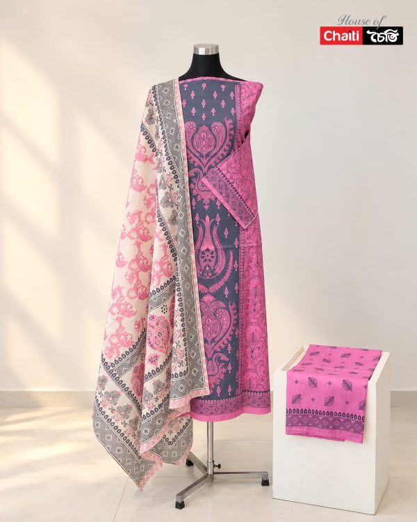 Chaiti Pure Cotton Three Piece