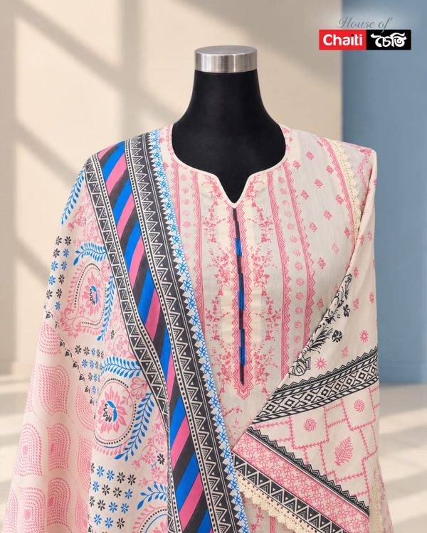 Chaiti Premium Cotton Three Piece