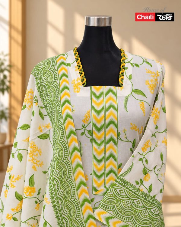 Chaiti Pure Cotton Three Piece