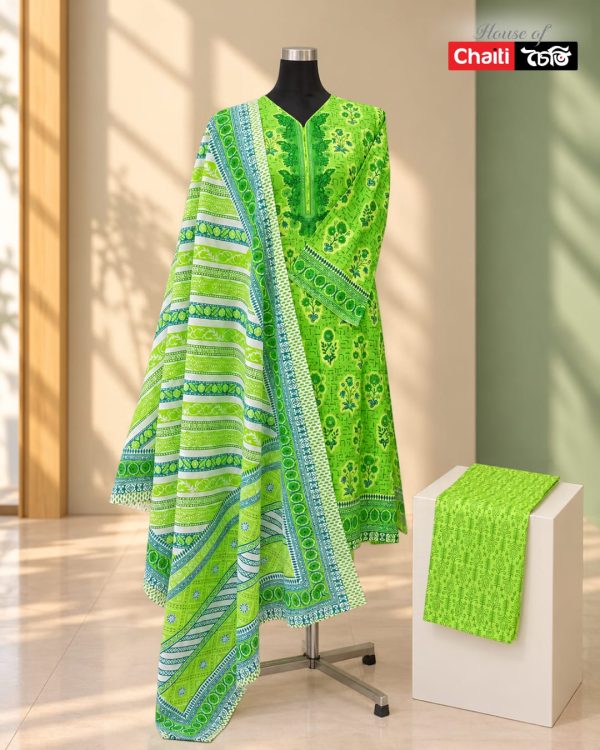 Chaiti Pure Cotton Three Piece