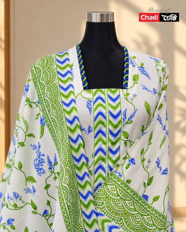 Chaiti Pure Cotton Three Piece