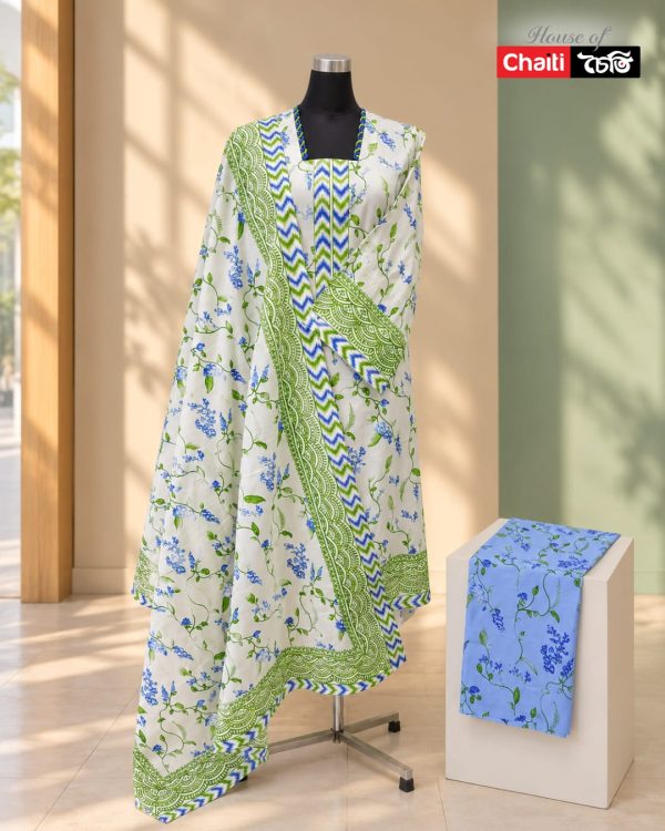 Chaiti Pure Cotton Three Piece
