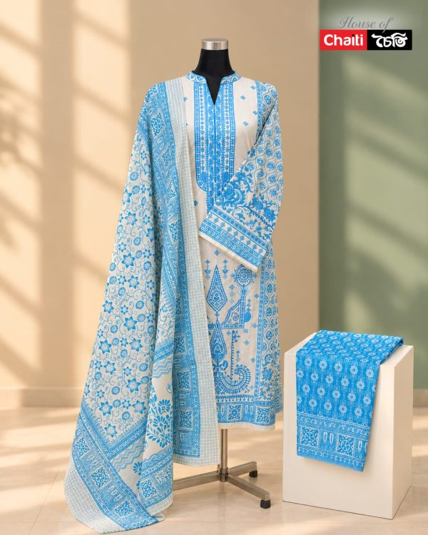 Chaiti Premium Cotton Three Piece