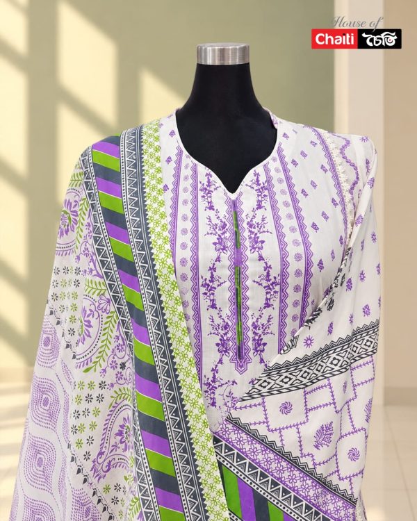 Chaiti Premium Cotton Three Piece