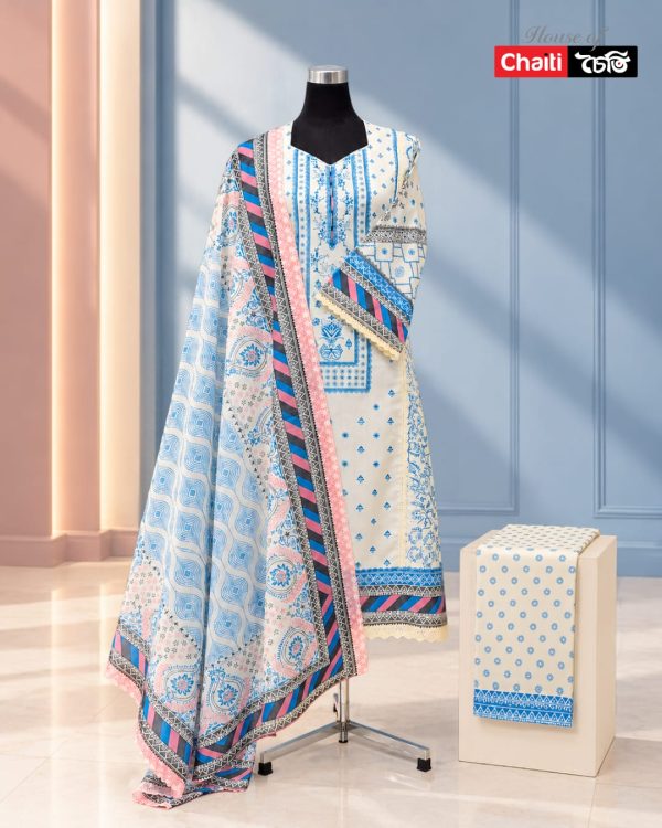 Chaiti Premium Cotton Three Piece