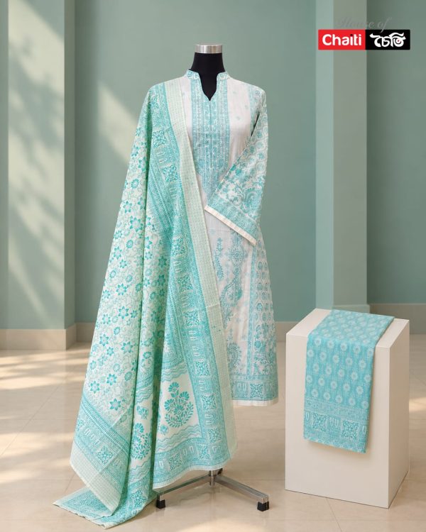 Chaiti Premium Cotton Three Piece
